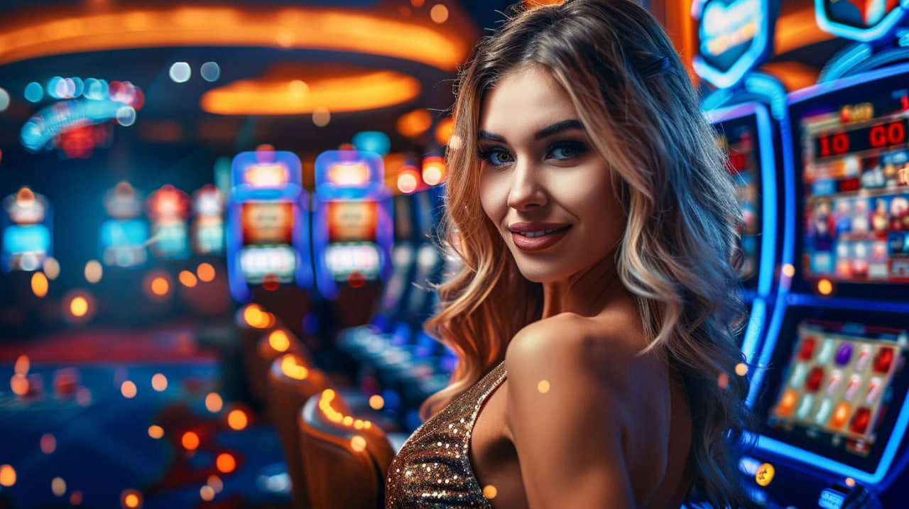 Tampilan utama platform hiburan gardatoto dengan nuansa neon ungu